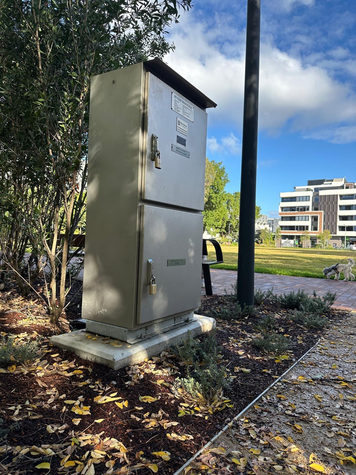 Stainless steel main switchboard installed by Thorntek at North Rosebery Park