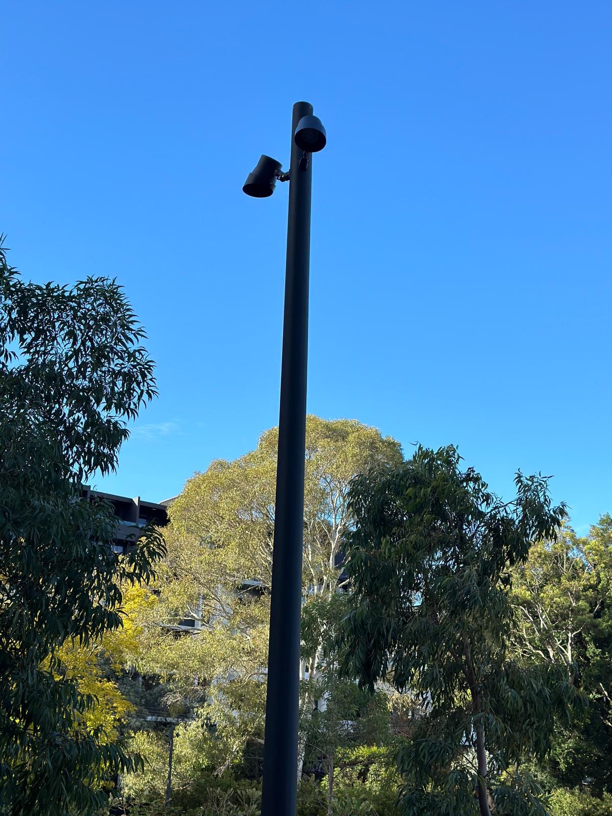 Lighting pole through North Rosebery Park installed by Thorntek